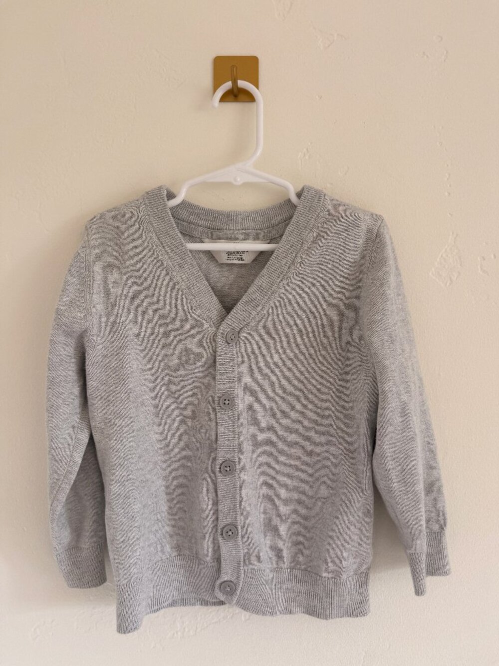 H&M Grey V-Neck Cardigan 4-6Y